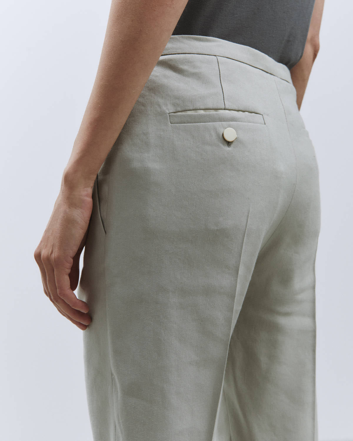 PANTALONE CROPPED LINO STRETCH