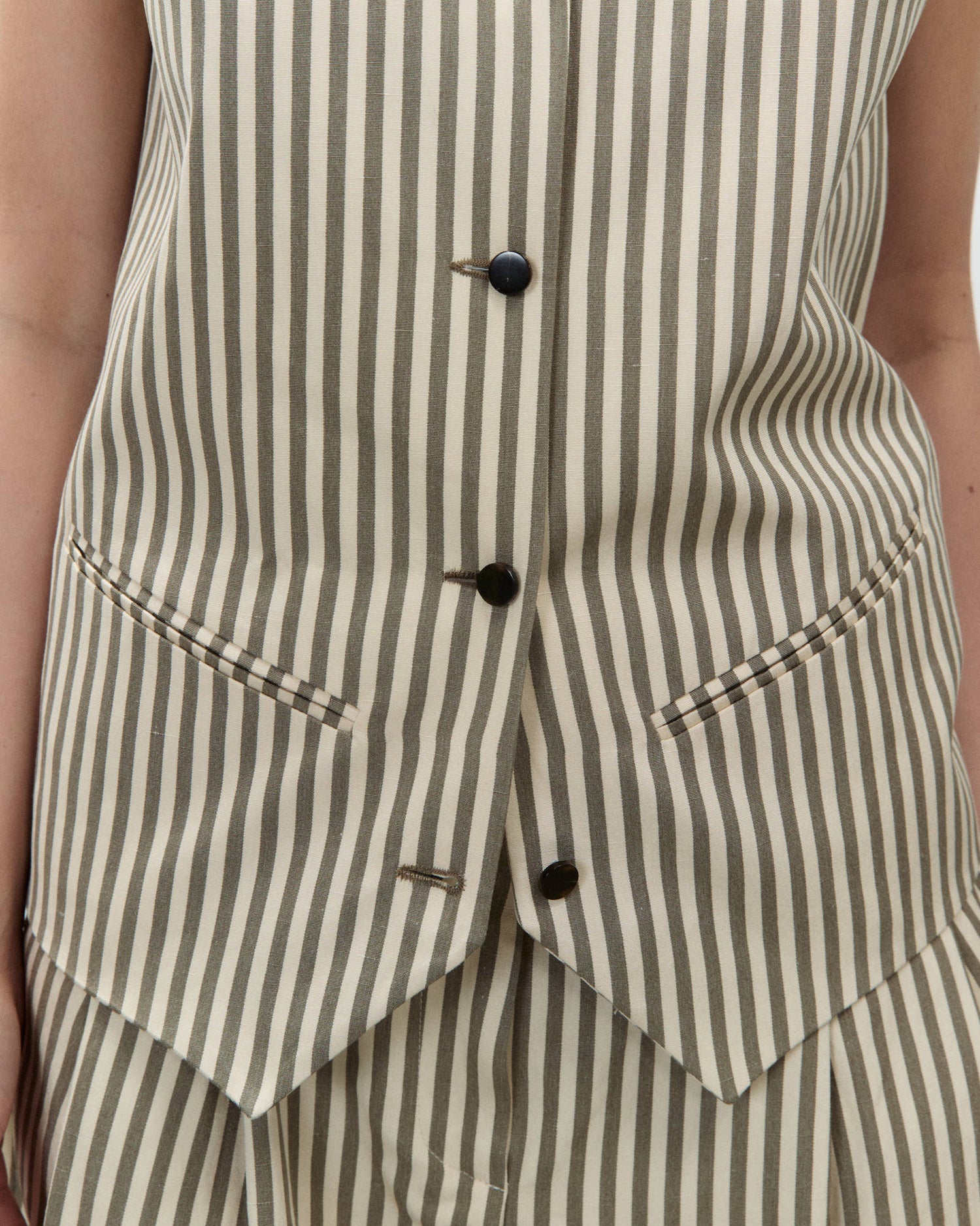 GILET SARTORIALE A RIGHE