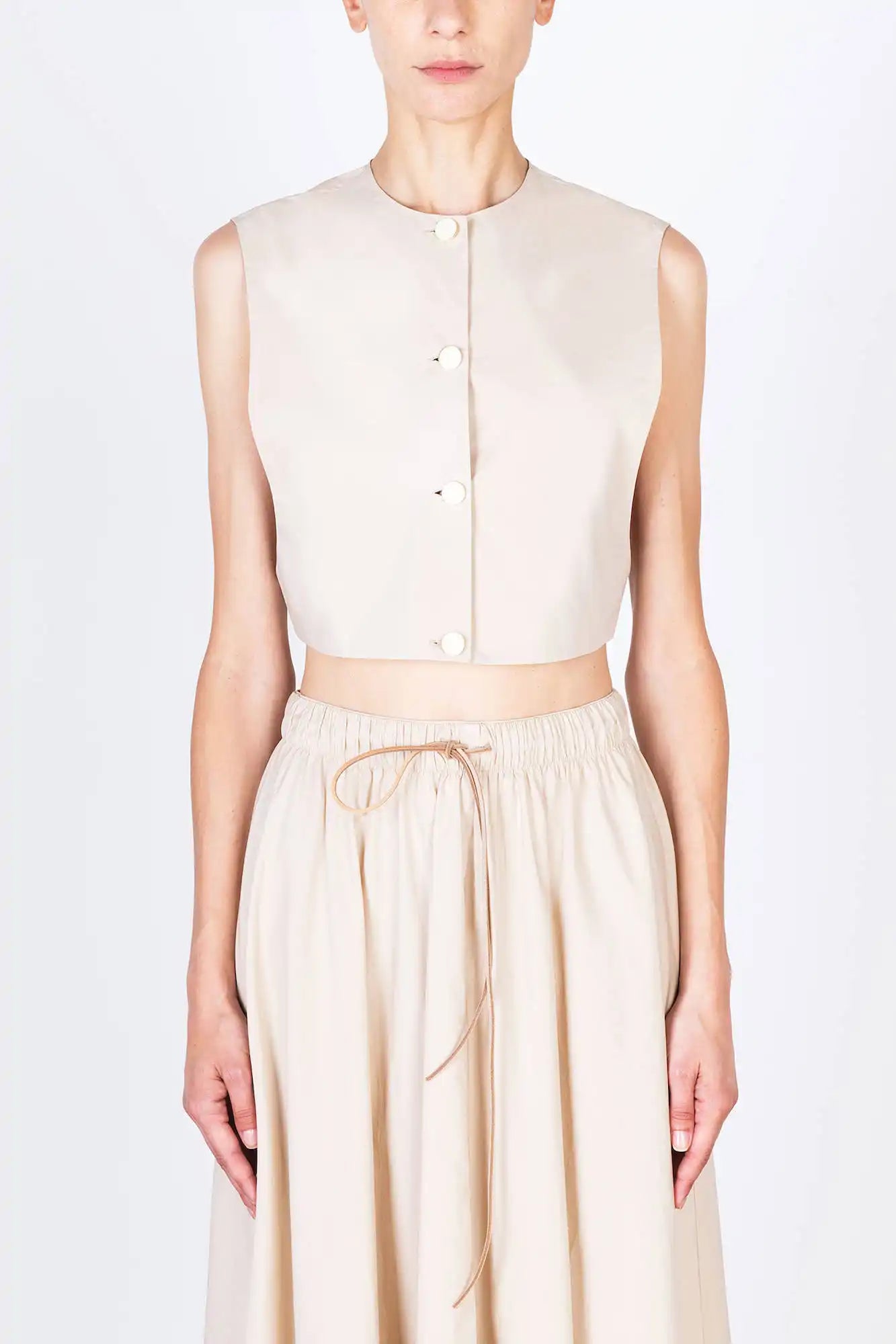 TOP/GILET POPELINE ICY TOUCH