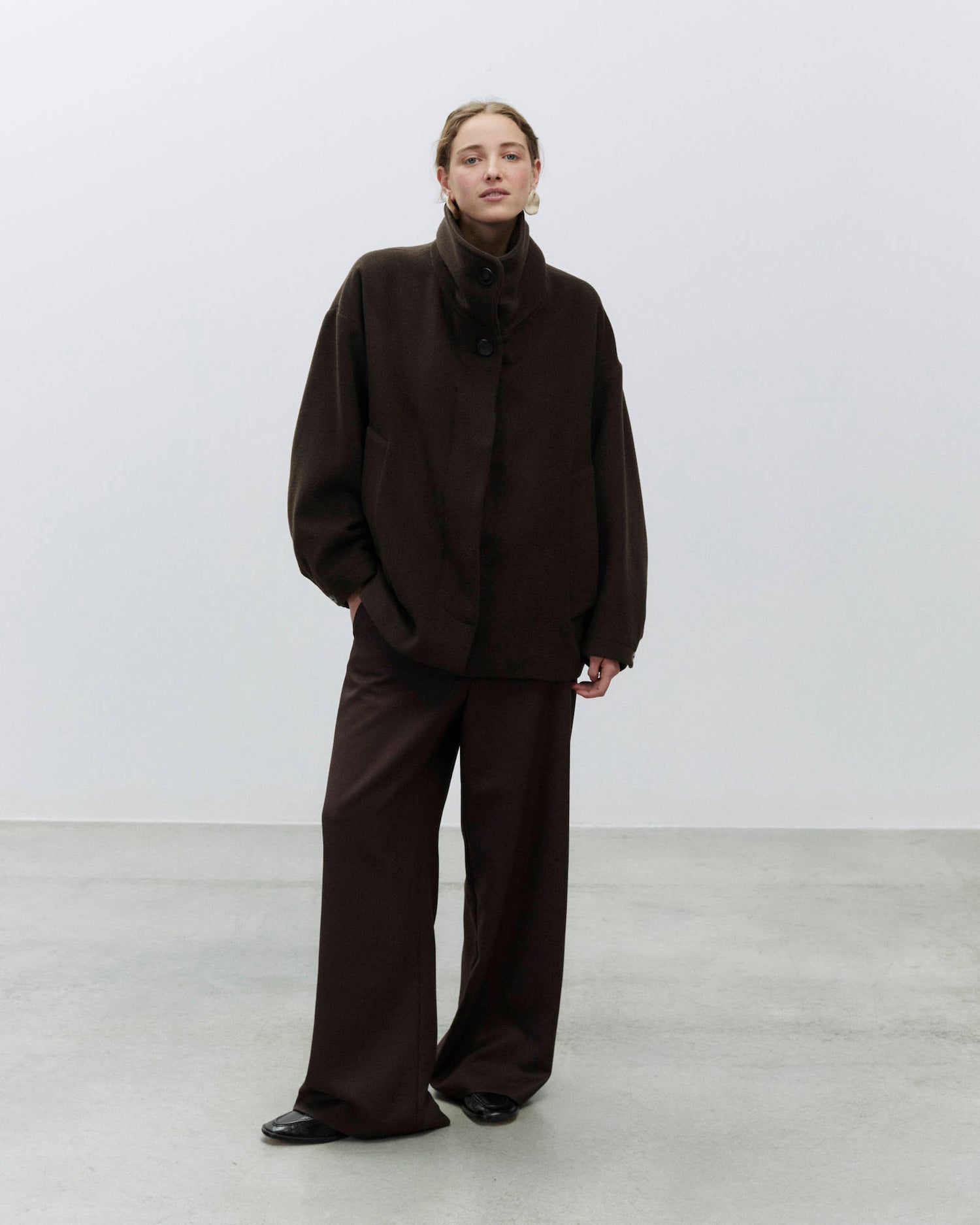 CABAN WOOL COAT CORTO
