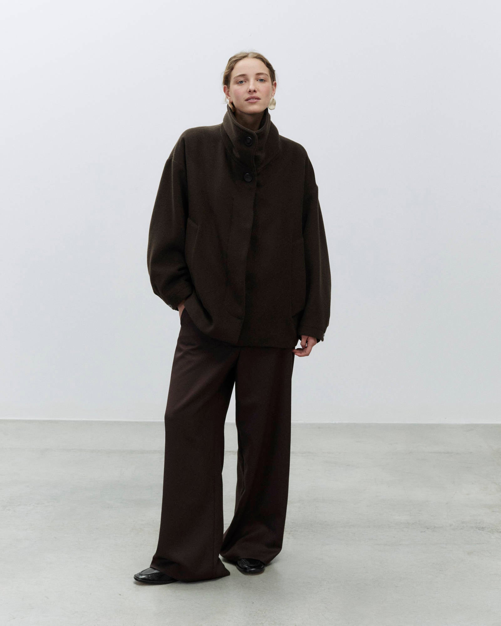 CABAN WOOL COAT CORTO