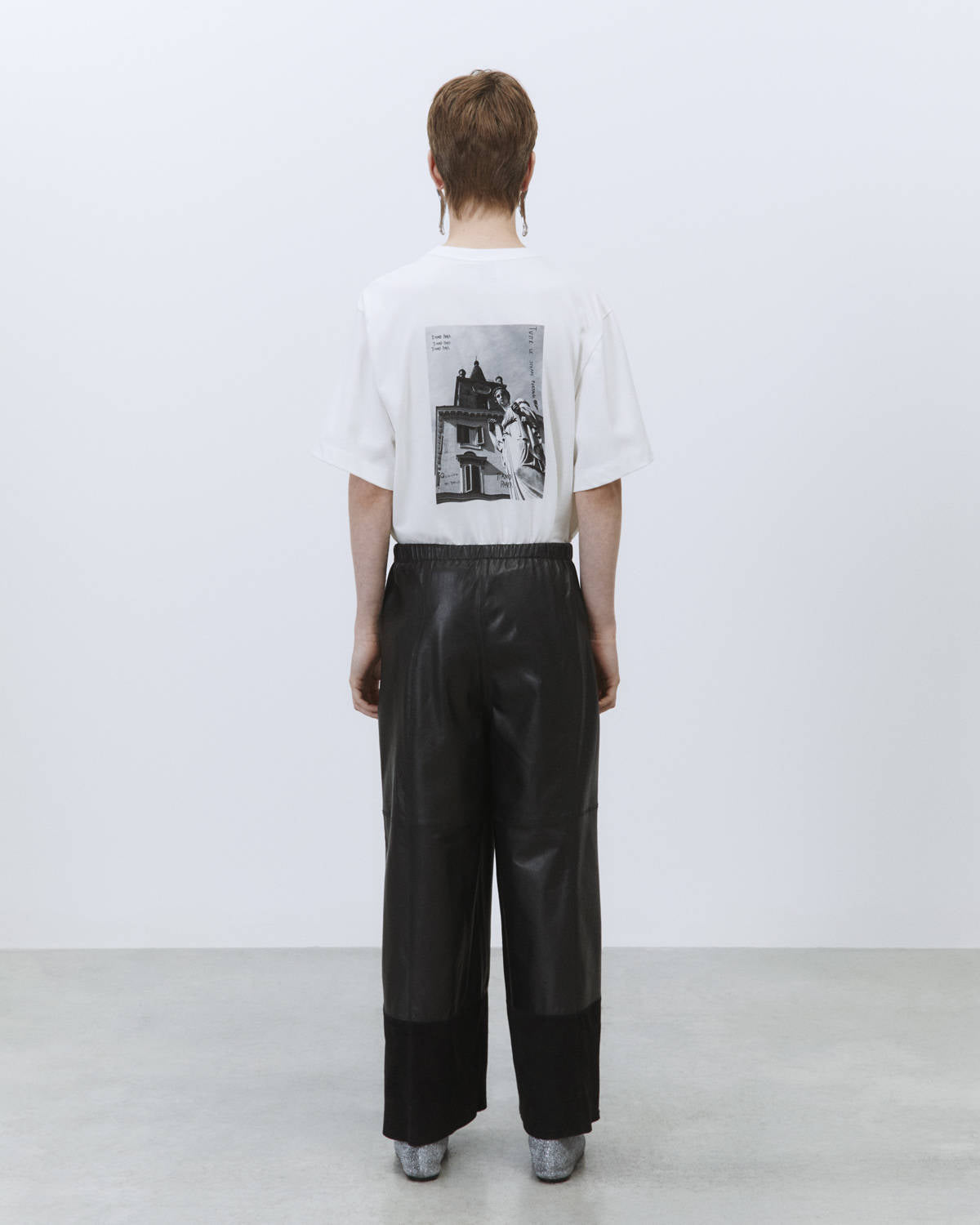 PANTALONE IN PELLE E SUEDE