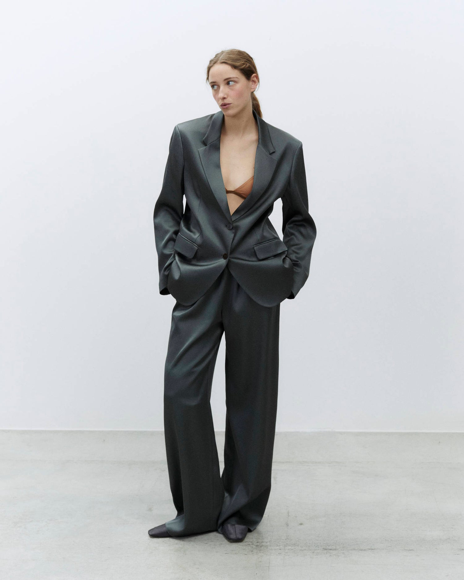 BLAZER MONOPETTO SATIN