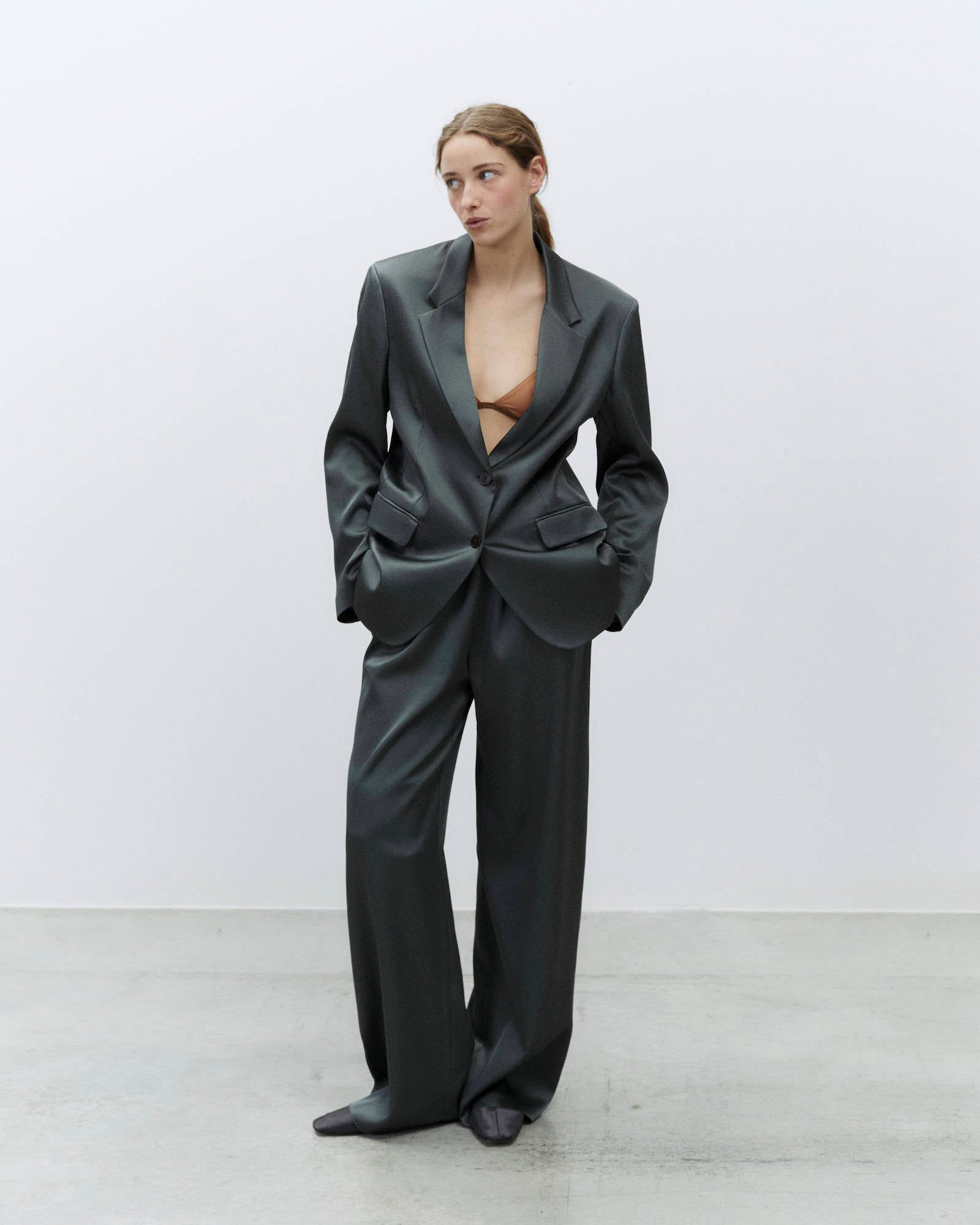 BLAZER MONOPETTO SATIN