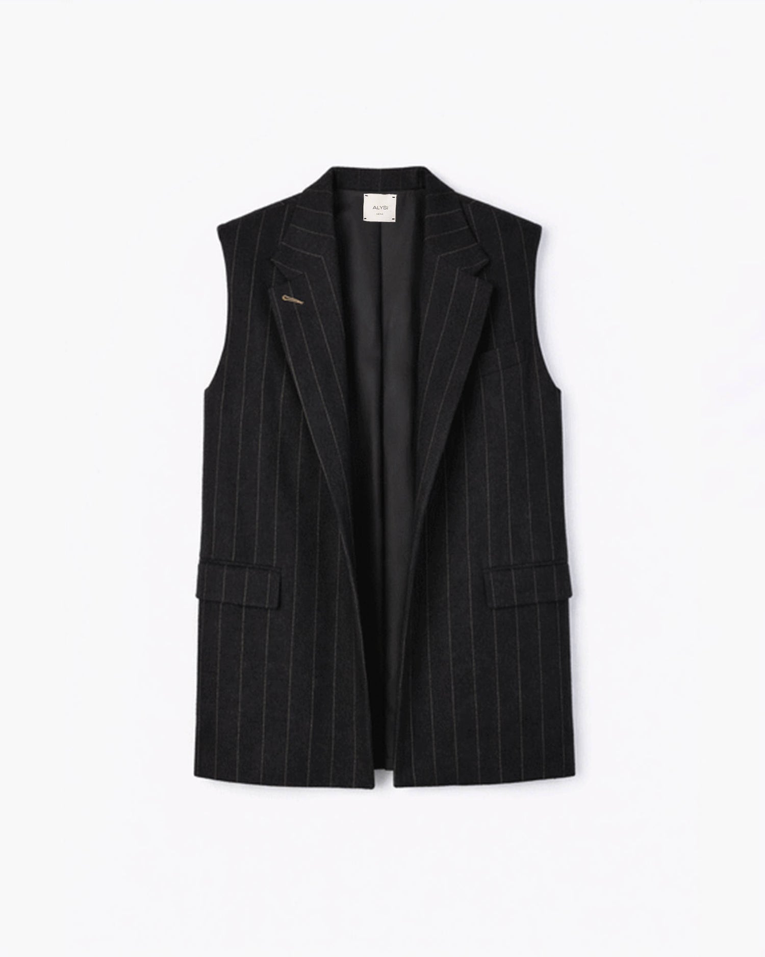 GILET STRIPED WOOL