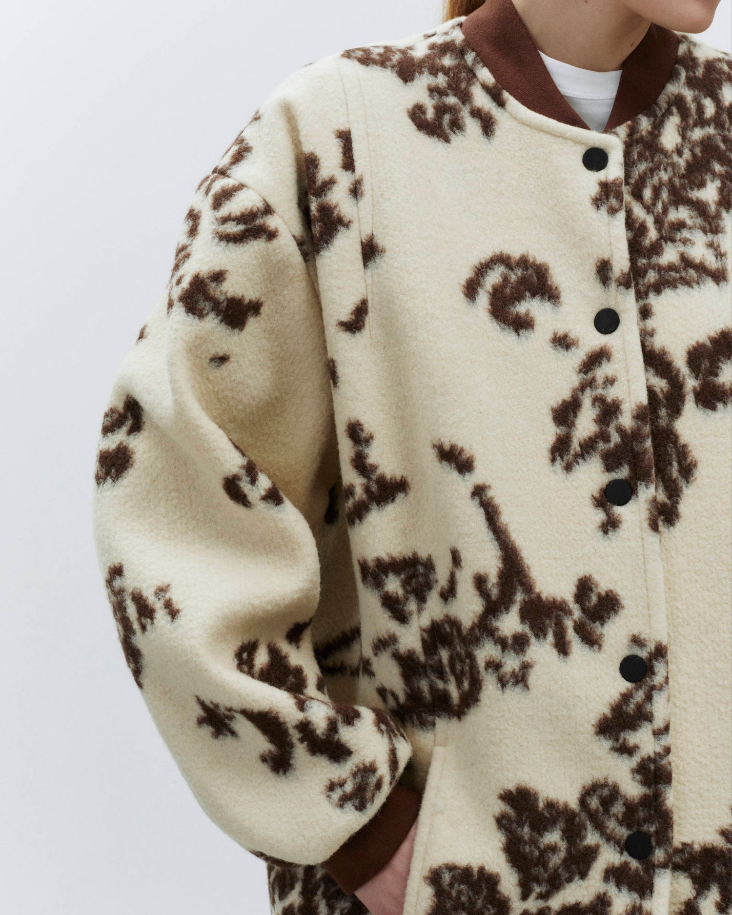 BOMBER LUNGO TAPESTRY FUR