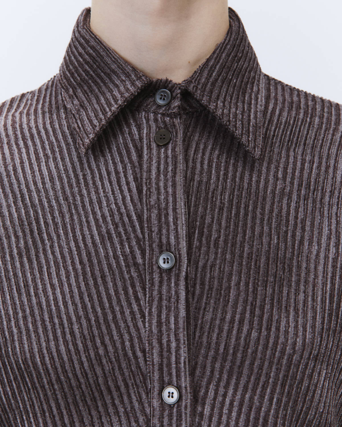 VELVET STRIPES SHIRT