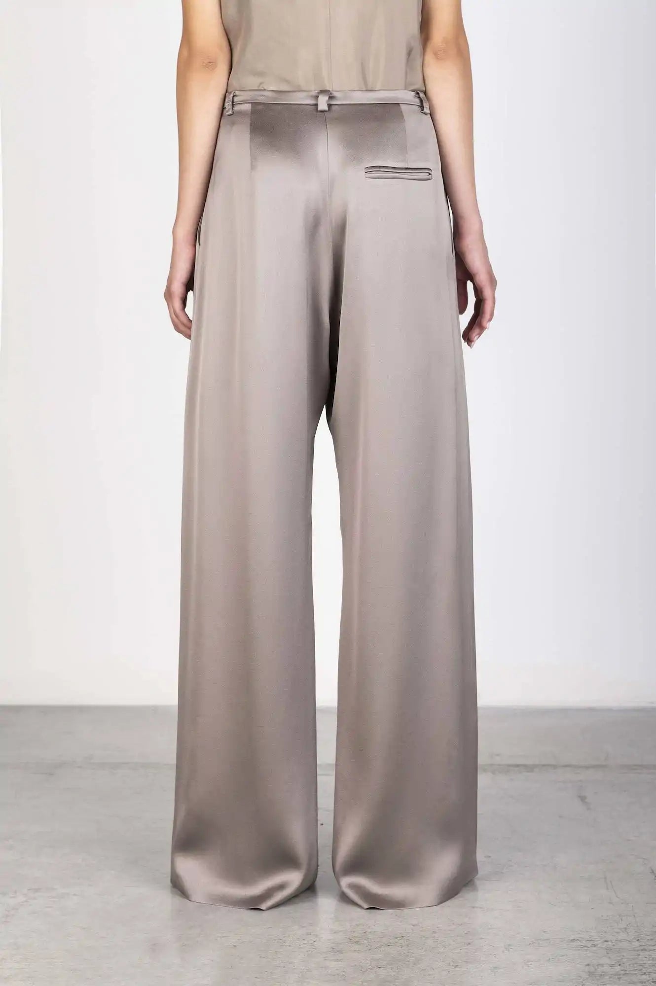 PANTALONE SATIN AMPIO