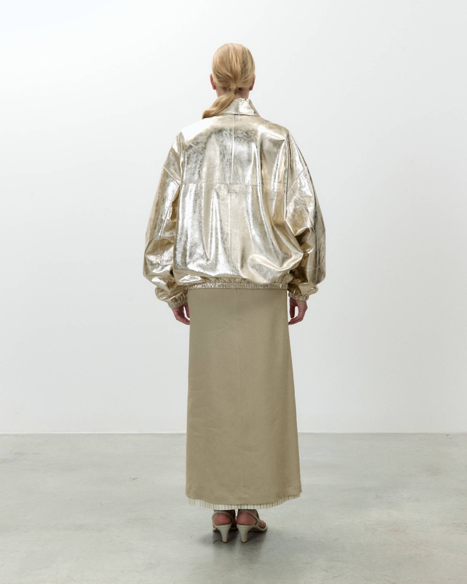 BOMBER SHINY LEATHER