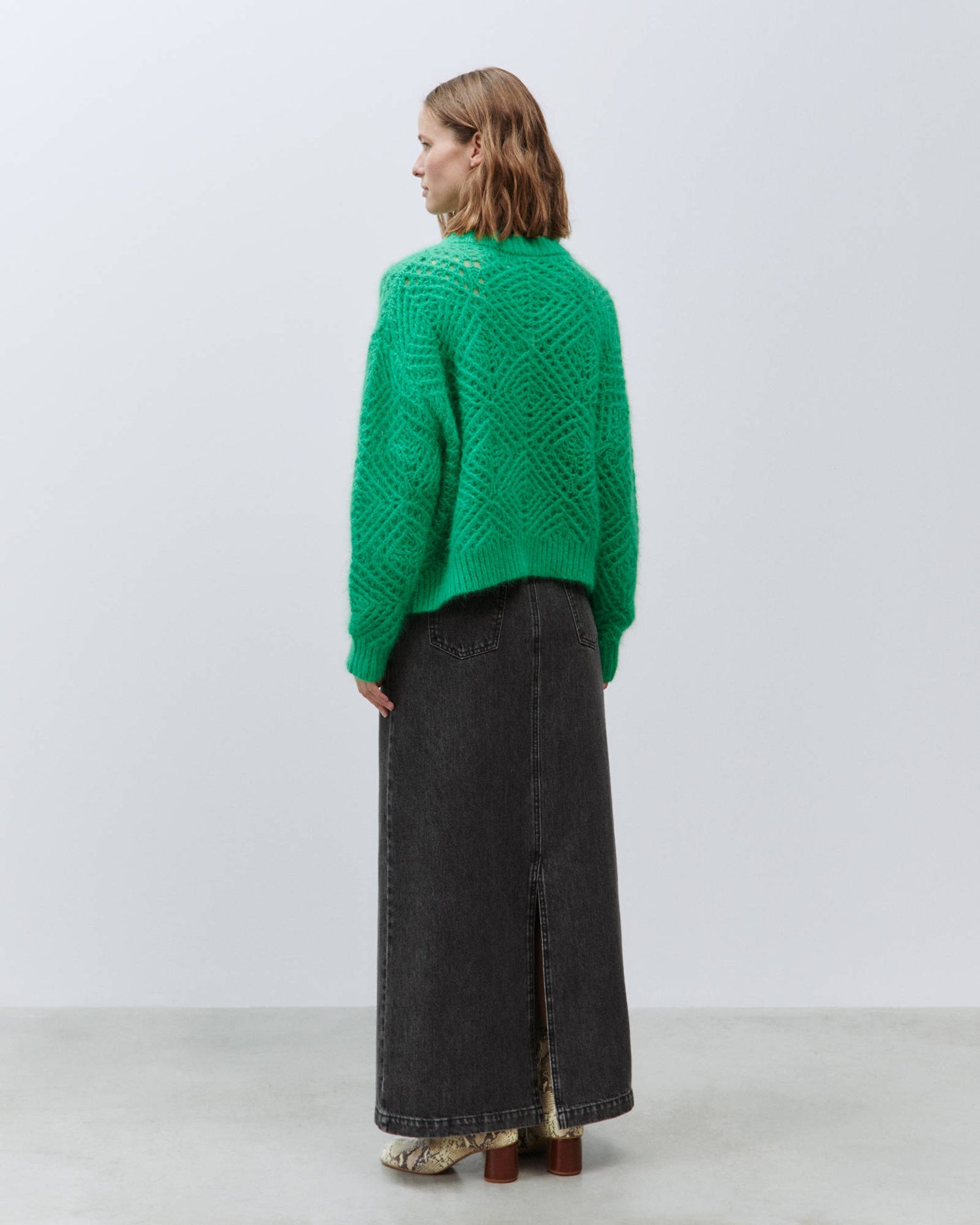 MAGLIA ANGORA MENTA